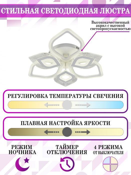 Потолочная люстра LED LED LAMPS 81203