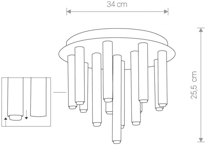 Потолочная люстра Stalactite 8356