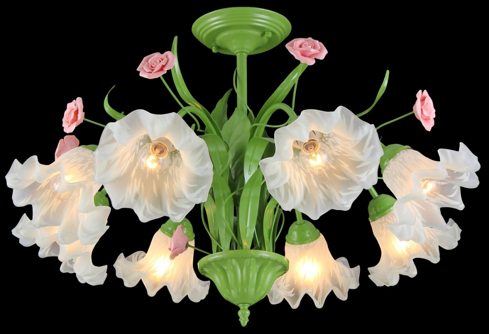 Потолочная люстра Rose ROSE 11462/8C GREEN