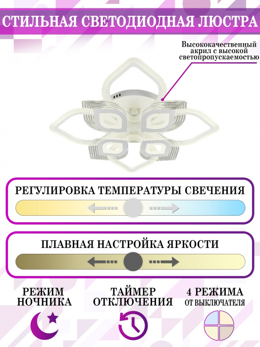 Потолочная люстра LED LED LAMPS 81204