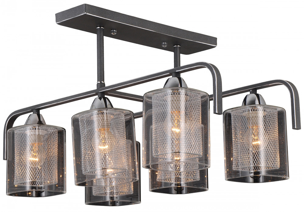 Потолочная люстра  75066/6C STAIN SILVER