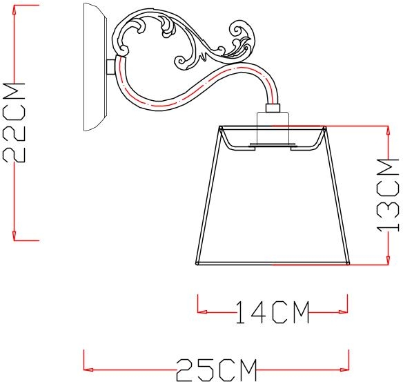 Бра Merletto A5709AP-1WG