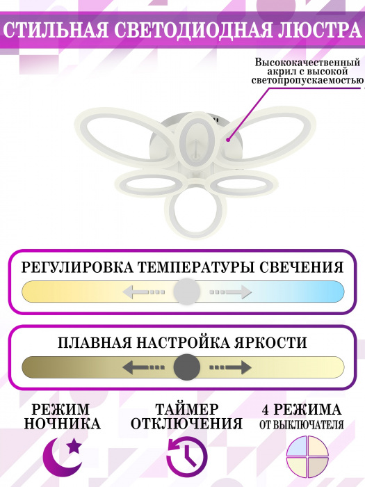 Потолочная люстра HIGH-TECH LED LAMPS HIGH-TECH LED LAMPS 82033